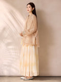 Fuchsia Milk Tea Embroidered Mandarin Collar Vest Cheongsam