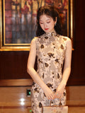 Adelaide Vintage Floral Cotton Cheongsam Dress