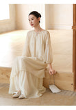 Lila Cloudy Apricot Embroidered Cheongsam Dress