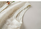 Lady Beige Lace Cheongsam Vest
