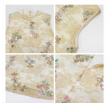 Delphine 2-Piece Embroidered Vest Cheongsam Set