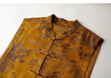 Vina Flower Yellow Jacquard Cheongsam Vest