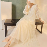 Thea Lace Embroidered Cheongsam Dress