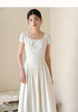 Sunset Cloud Butterfly Apricot Embroidered Cheongsam