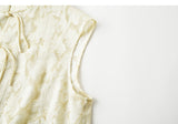 Elisabetta Light Yellow Floral Cheongsam Top