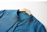 Chateau Champagne Jacquard Cheongsam Top