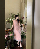 Silk Halle Festive Embroidery Qipao Cheongsam Two Piece