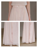 Diadem Camellia Pink Ramie Cheongsam Pants
