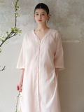 Ranunculus 2-Piece Camellia Pink Cheongsam Dress
