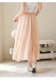 Natasha Honey Orange Long Skirt Cheongsam