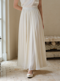 Penelope Beige High-Waisted Cheongsam Skirt