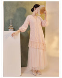 Thea Lace Embroidered Cheongsam Dress