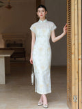 Beatrice Qing Luo Liao Embroidered Cheongsam Dress