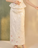 Yuan 2-Piece Embroidered Cheongsam Set