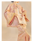Melody 2-Piece Jacquard Embroidered Cheongsam Set