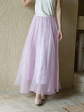 Lena Light Taro Purple Cheongsam Skirt