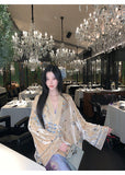Celandine Charismatic Silk Velvet Cheongsam Qipao Beaded Embroidery Coat