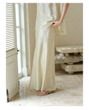 Vogue 2-Piece Light Green Silk Cheongsam Top