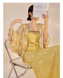 Esmeralda Floral Jacquard Loose Cheongsam Coat