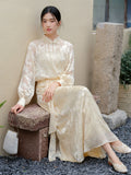 Alessandra 2-Piece Cloud Cherry Apricot Cheongsam Top