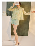Allure 2-Piece Light Green Cheongsam Set