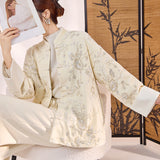 Allegro Lace Embroidered Winter Cheongsam Coat