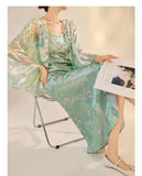 Esmeralda Floral Jacquard Loose Cheongsam Coat