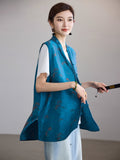 Nocturne Yellow Jacquard Vest Cheongsam