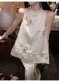 Purity Charismatic Heavy Embroidery Cheongsam Qipao Vest