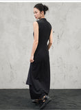 Jade Black Floral Print Cheongsam Dress
