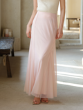 Philippa Light Pink Fishtail Cheongsam Skirt