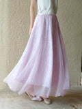 Lena Light Taro Purple Cheongsam Skirt