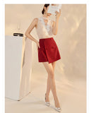 Theresa 2-Piece Polka Dot Vest Cheongsam Set