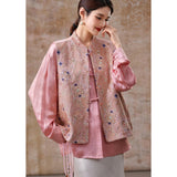 Tulip Lotus Pink Embroidered Cheongsam Vest