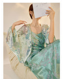 Esmeralda Floral Jacquard Loose Cheongsam Coat