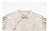 Yuan 2-Piece Embroidered Cheongsam Set