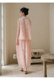Bella 2-Piece Light Cloud Dye Cheongsam Set