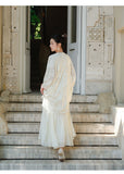 Lea Cloudy Apricot Jacquard Cheongsam Dress