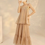 Begonia 2-Piece Modern Jacquard Cheongsam Set
