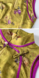 Nadine Ginger Yellow Floral Print Cheongsam