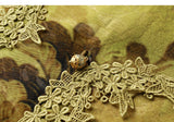Anemone Yellow Green Lace Cheongsam Vest