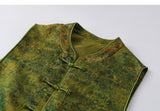 Andante Flower Yellow Jacquard Cheongsam Vest