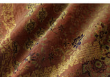 Symphony Flower Coffee Jacquard Cheongsam Top