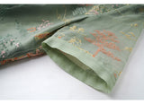 Dragon Light Green Embroidered Cheongsam Dress