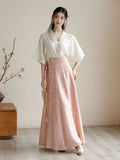 Starlight 2-Piece Xiu Apricot Top with Skirt Cheongsam