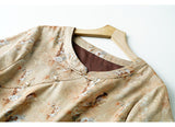 Song Yellow Jacquard Cheongsam Top