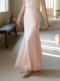 Philippa Light Pink Fishtail Cheongsam Skirt