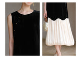 Jessamine Smoky Black Silk Cheongsam Dress