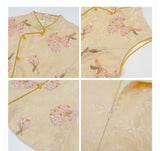 Sabrina 2-Piece Embroidered Shawl Cheongsam Set
