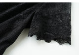 Henrietta Black Lace Cheongsam Dress